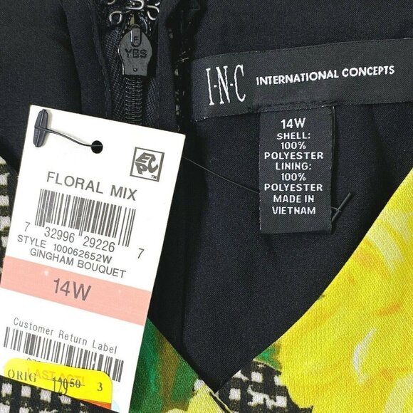 INC International Concepts 14W Cold Shoulder Dress - Picture 4 of 7